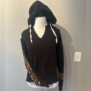 Women's Philosphy soft black hoodie size XS